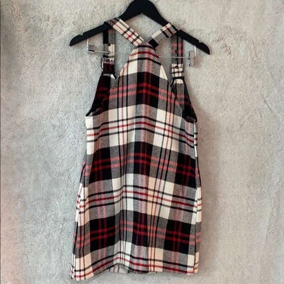 Plaid Forever 21 Overall Dress - Picture 5 of 5